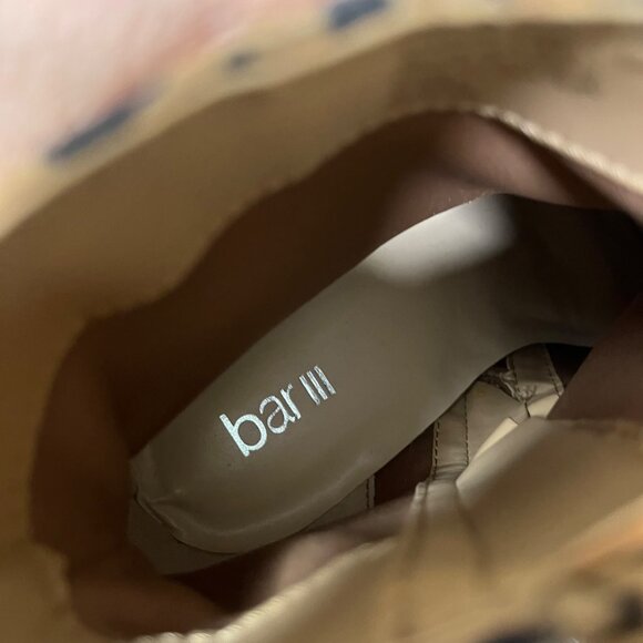 BAR III Gatlin Closed Toe Block Heel Leopard Ankle Boots Brown Women’s Size 8.5 - Picture 10 of 11